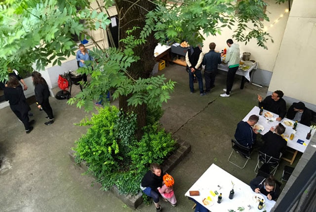 BBQ at studio das weisse haus, Korbergasse 15