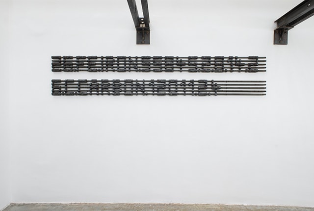 Paul Leitner, untitled, 2016, m22 threaded rods and m22 nuts