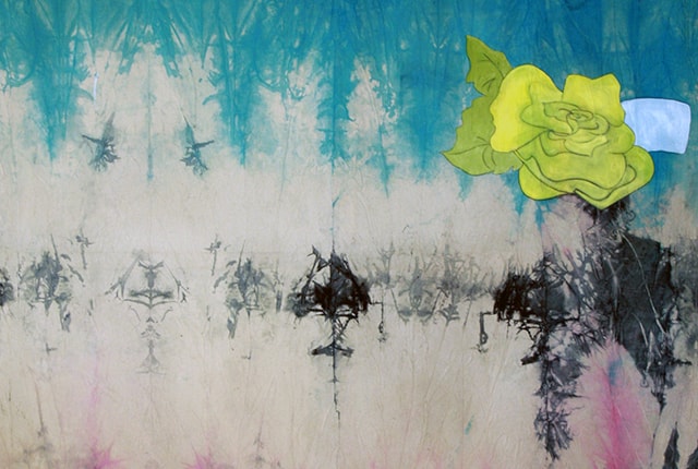 Daniel Ferstl, dear diary…/pot-pourri/bridget, 2013, oil, hand-dyed canvas, 200 x 220 cm